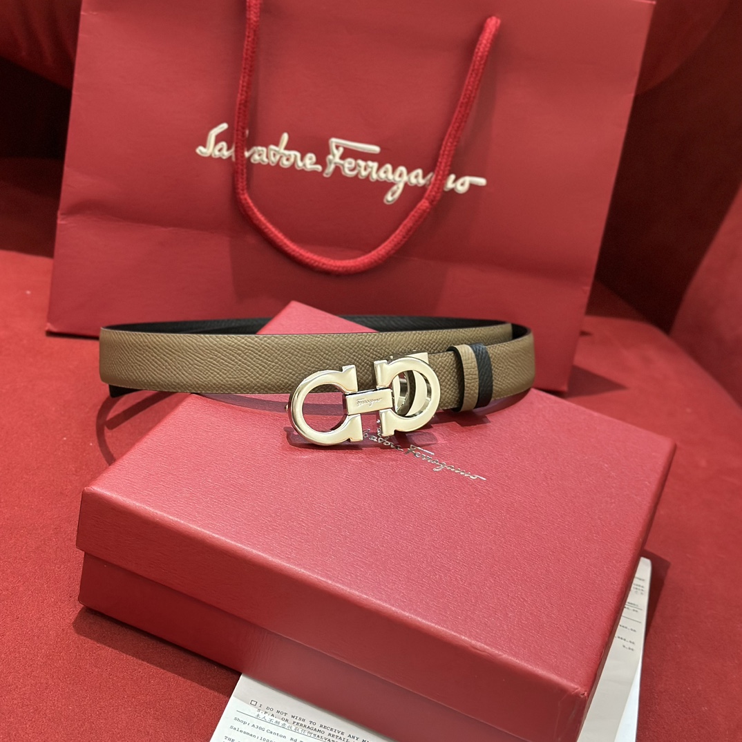 FERRAGAMO Belt 004 22PJ081 2.5cm