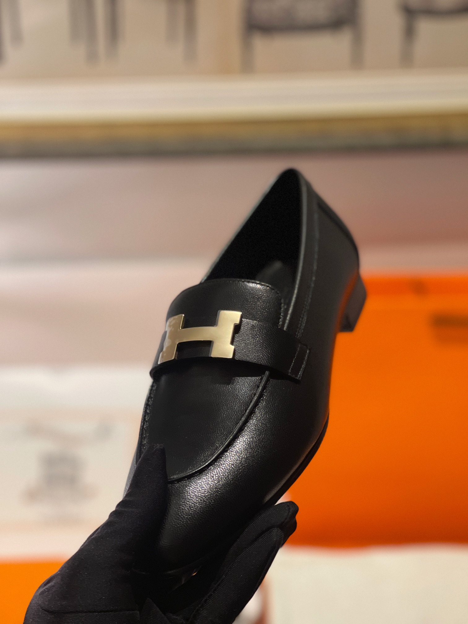 Hermes Shoes Loafers Cowhide