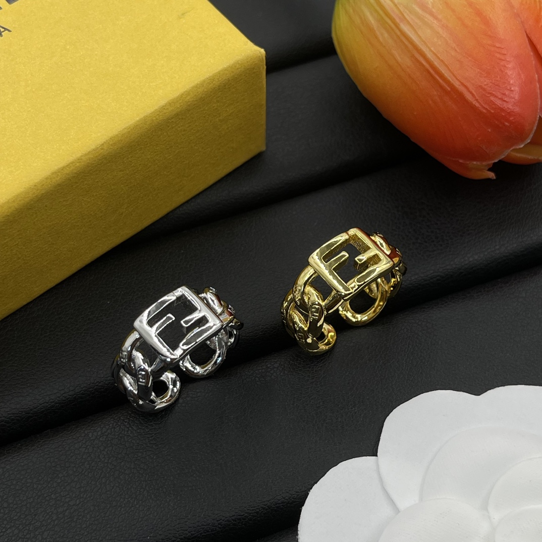 Fendi Jewelry Rings Thick Open Ring