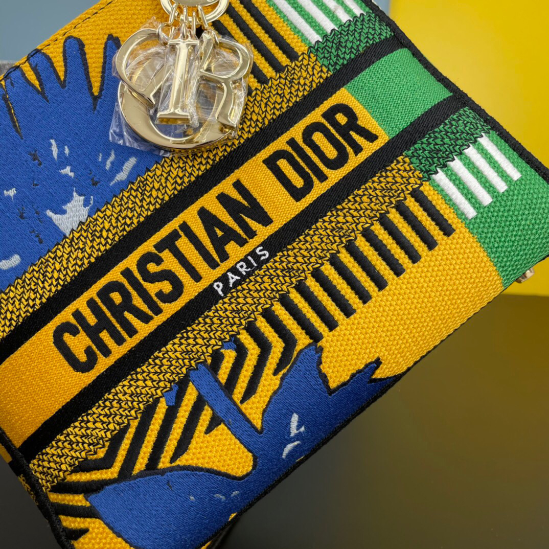 10A + top quality Dior Medium Lady D-Lite Bag M0565 LM003 24cm