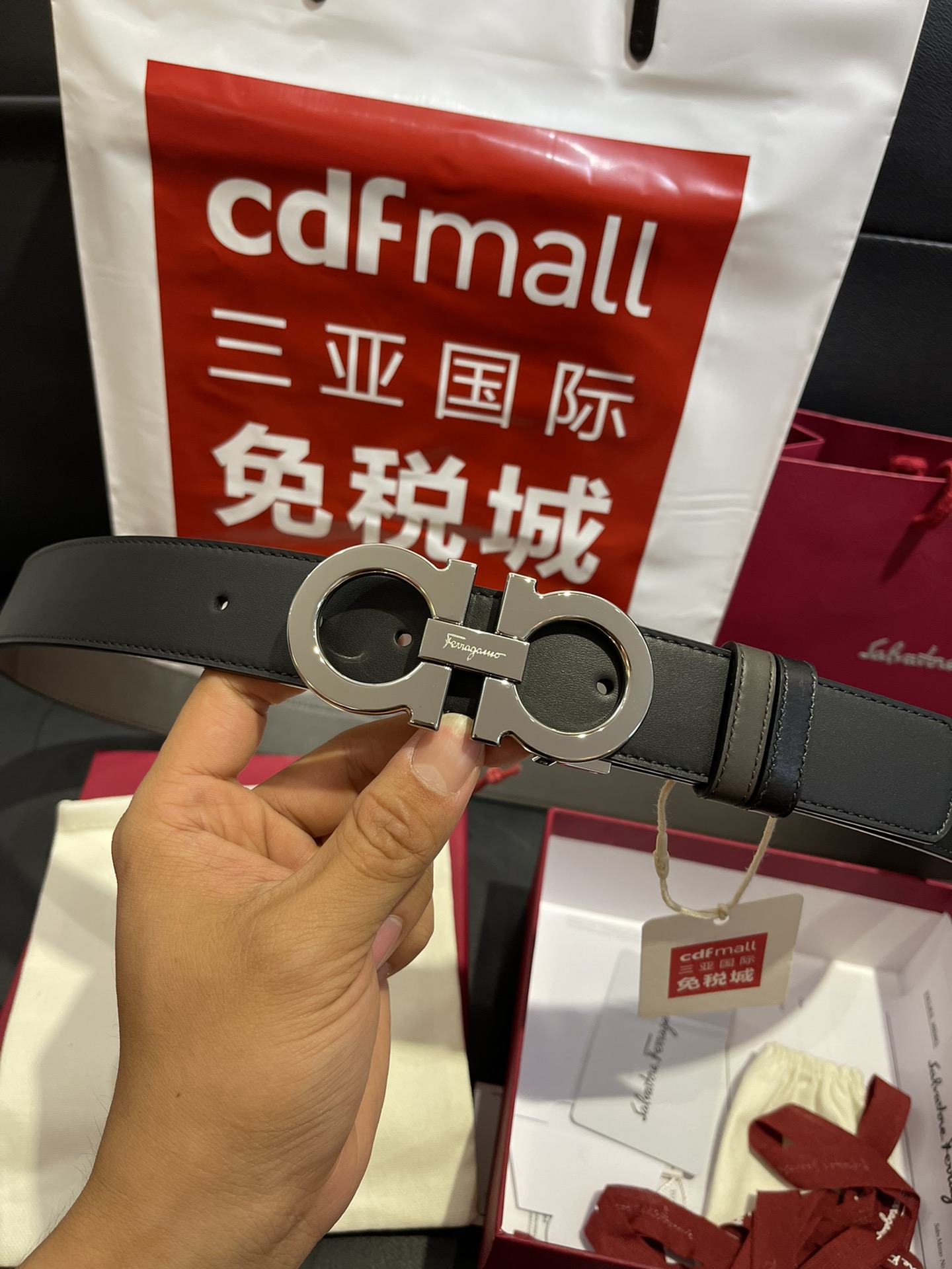 FERRAGAMO Belt 002 22PJ081 3.5cm