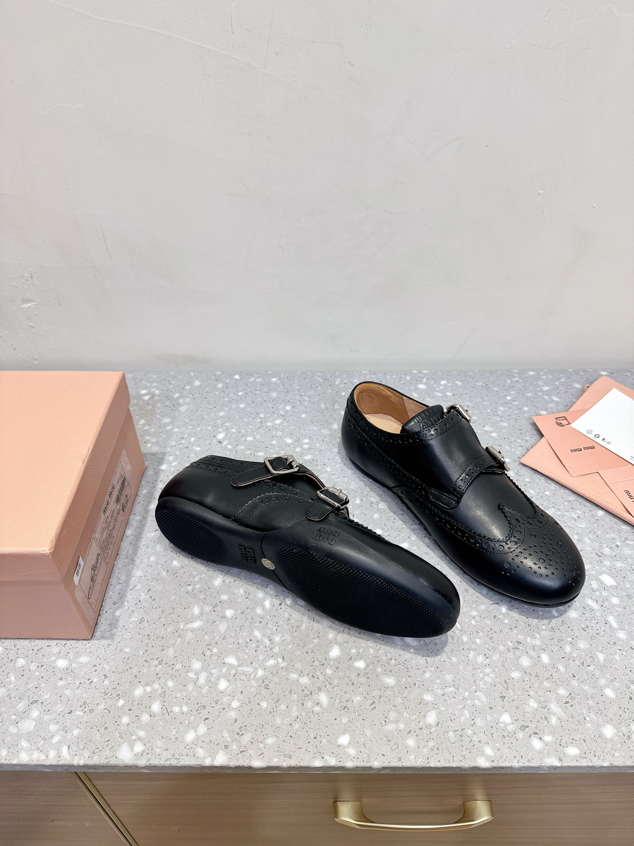 Miu Miu Shoes Leather Shoes Cowhide