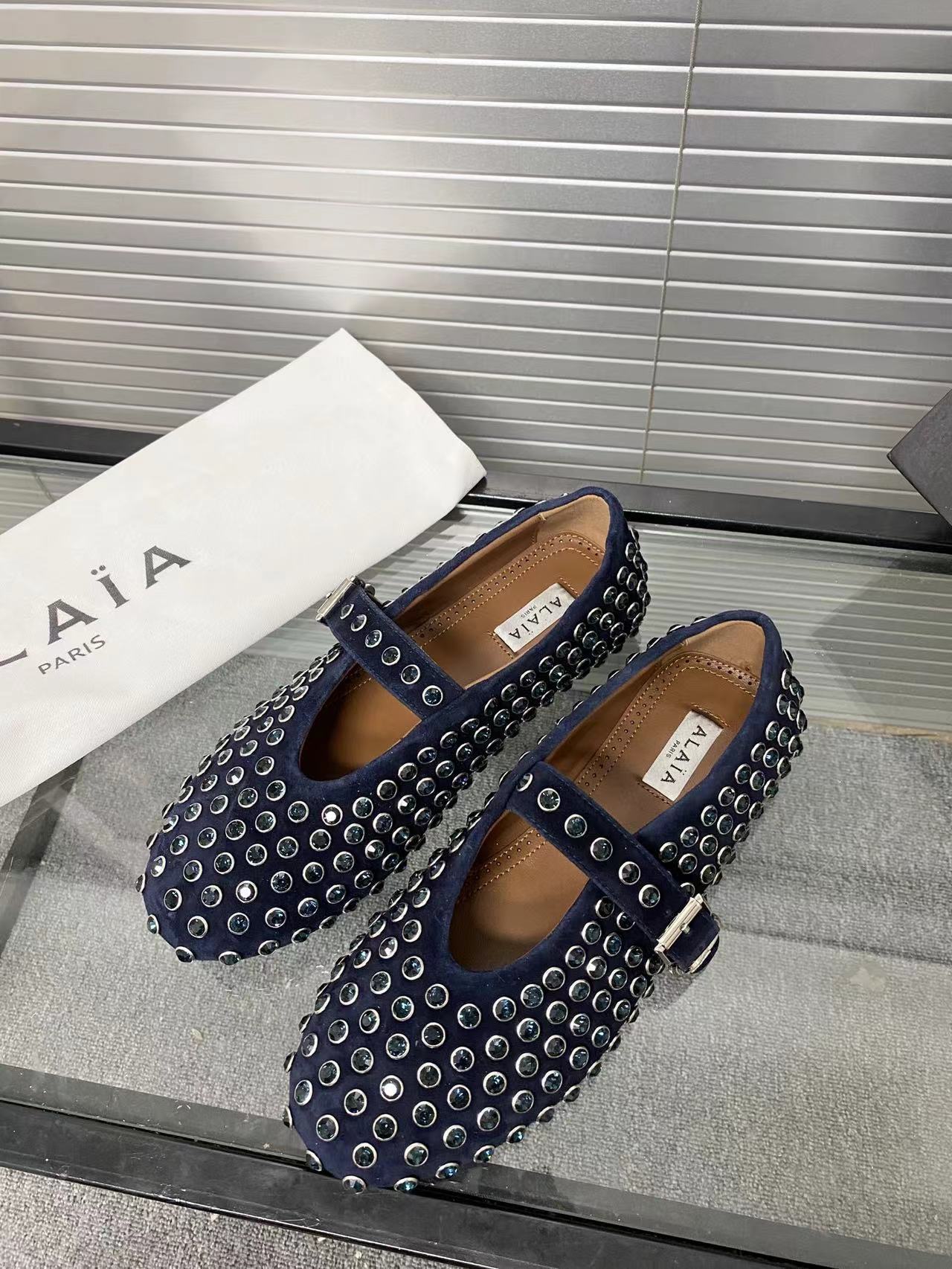Alaia Shoes Fashion style flat sole shoes