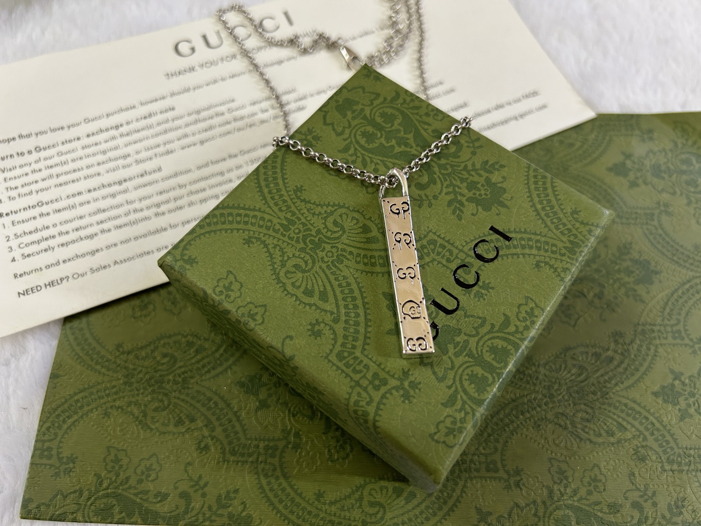 Gucci Jewelry Necklace Bar Skull