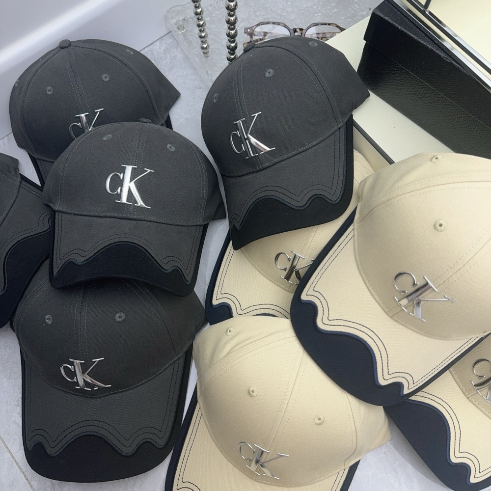CK Hat Patterned Brim Baseball Cap Accessories