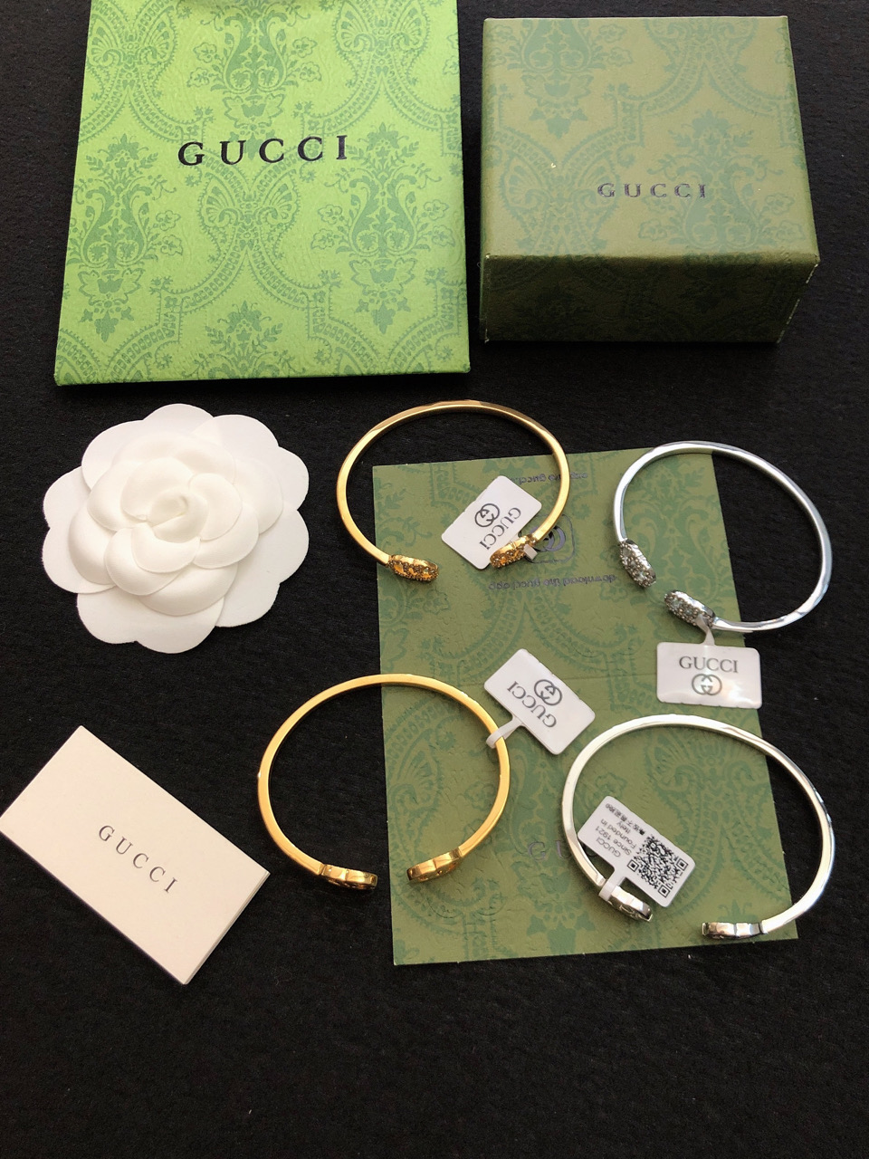 Gucci Jewelry Bangle Anger Forest Series Double G Classic 3G Series Complex