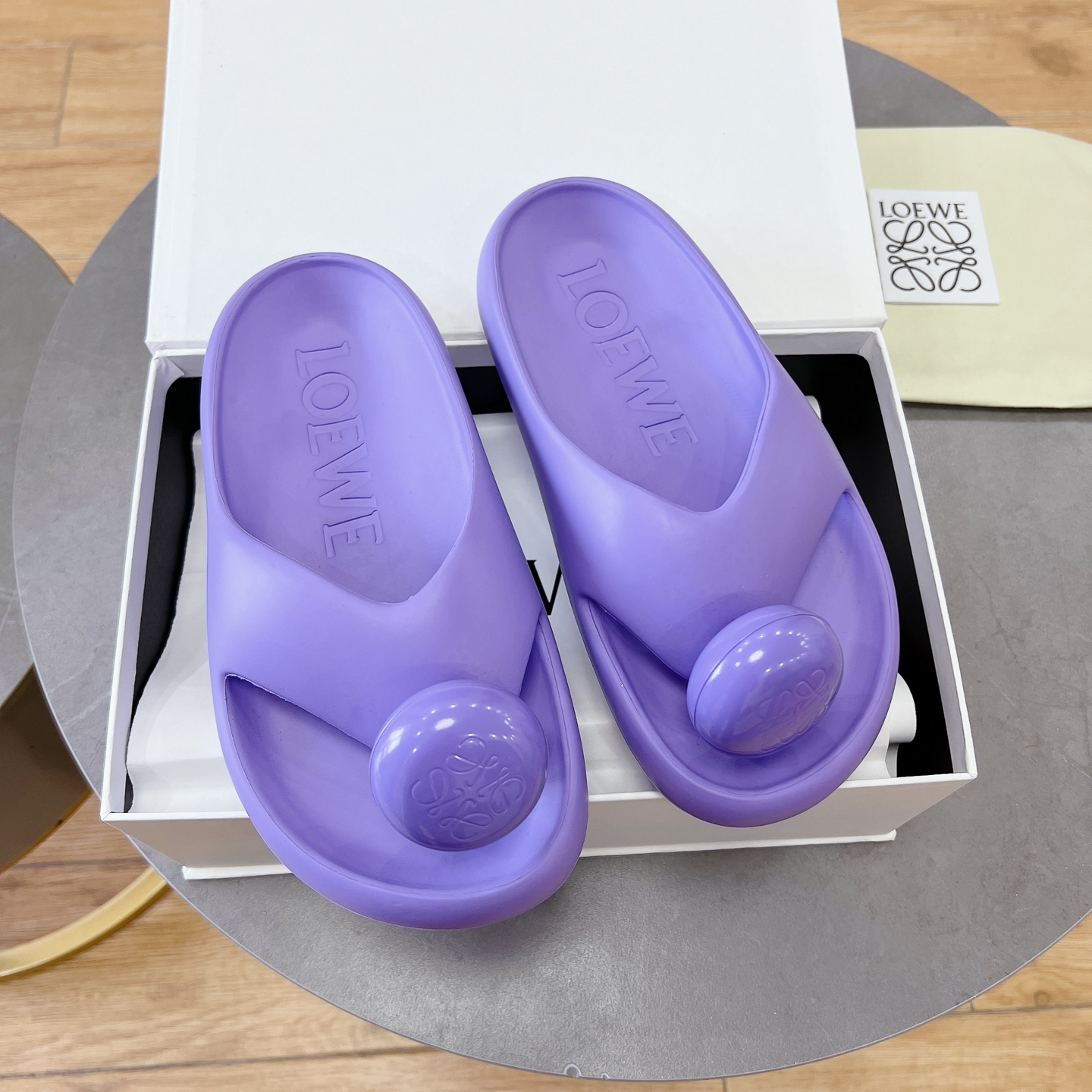 Loewe Shoes Ease Bubble clip on slippers