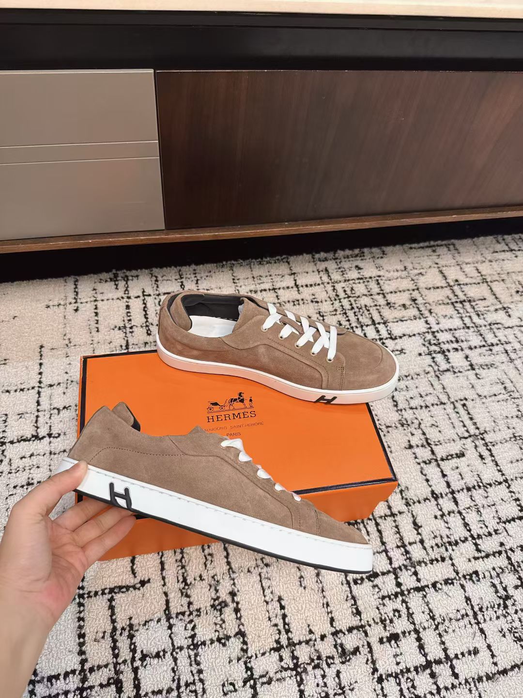 Hermes Shoes Casual Shoes Sheepskin