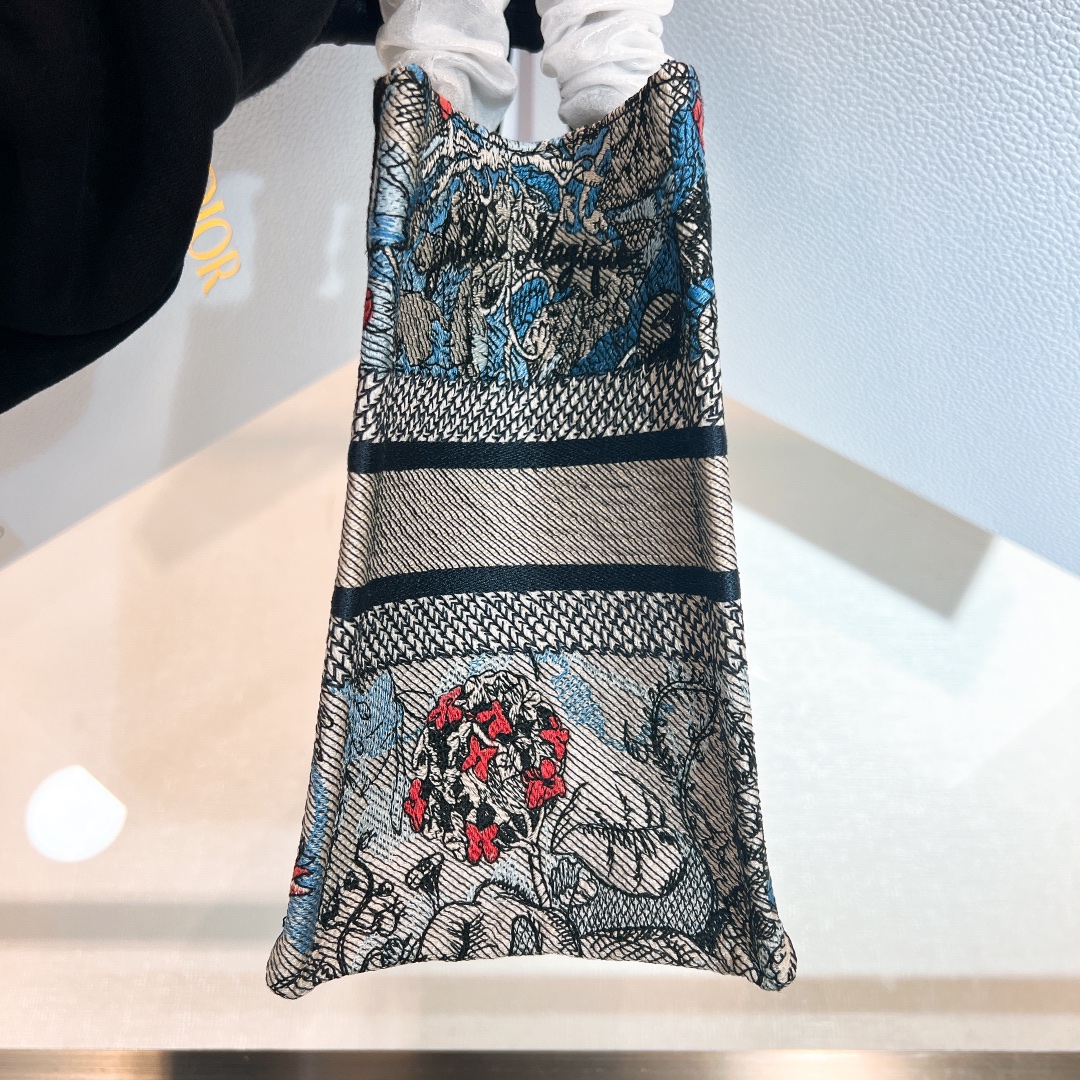 10A + top quality Small Dior Book Tote 1265 DLAM012 26.5cm