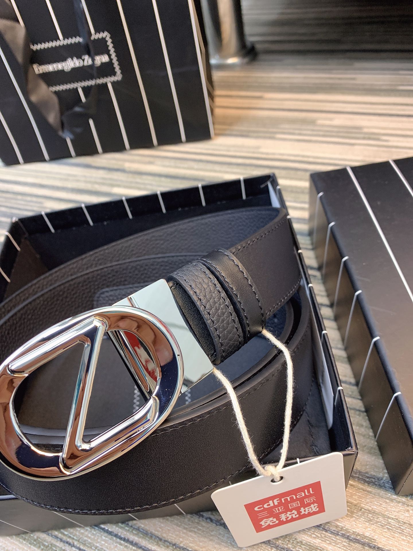 ZEGNA Belt 002 22PJ081 3.5cm