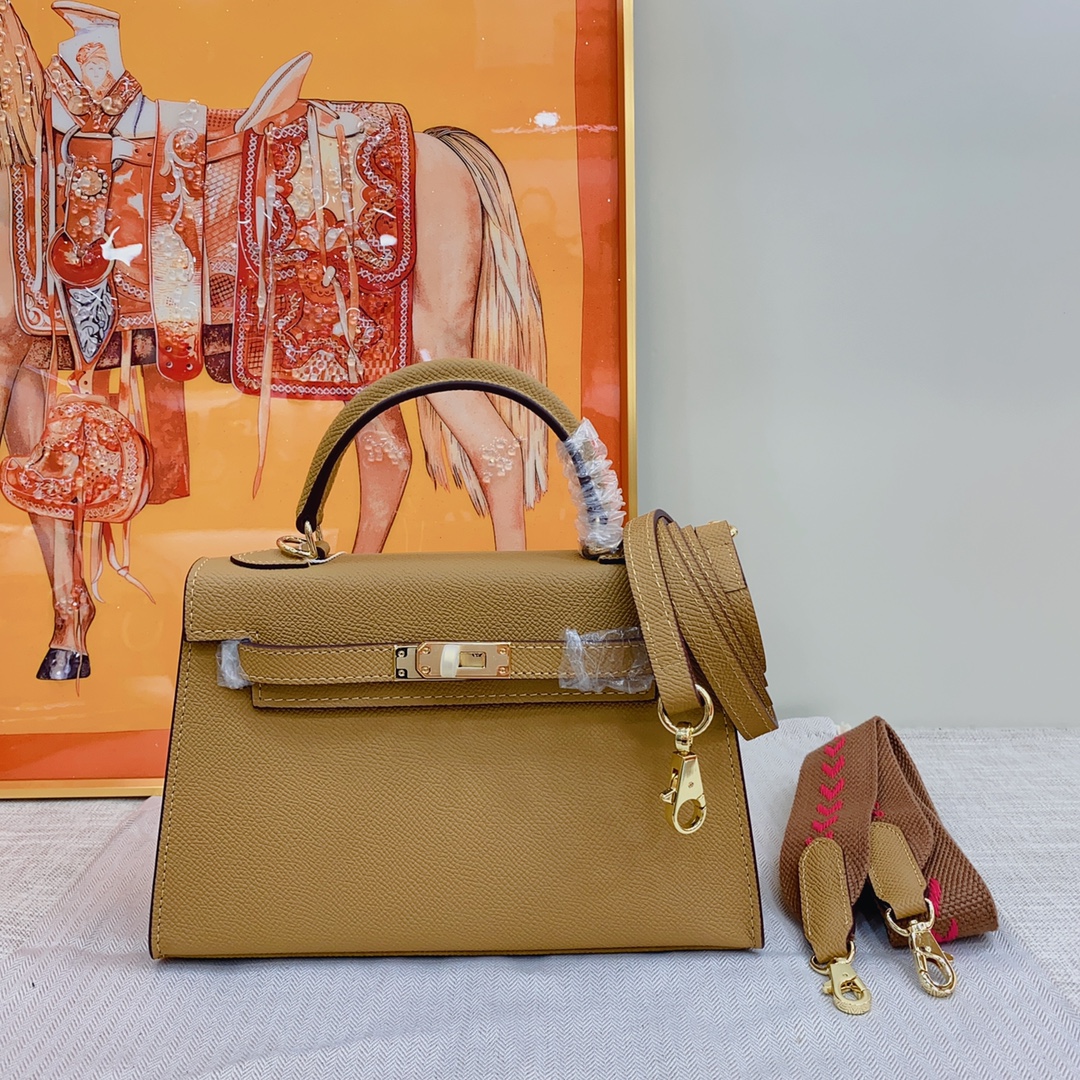 Hermes Kelly 2 Bag Gold Hardware LM071081 19-22cm