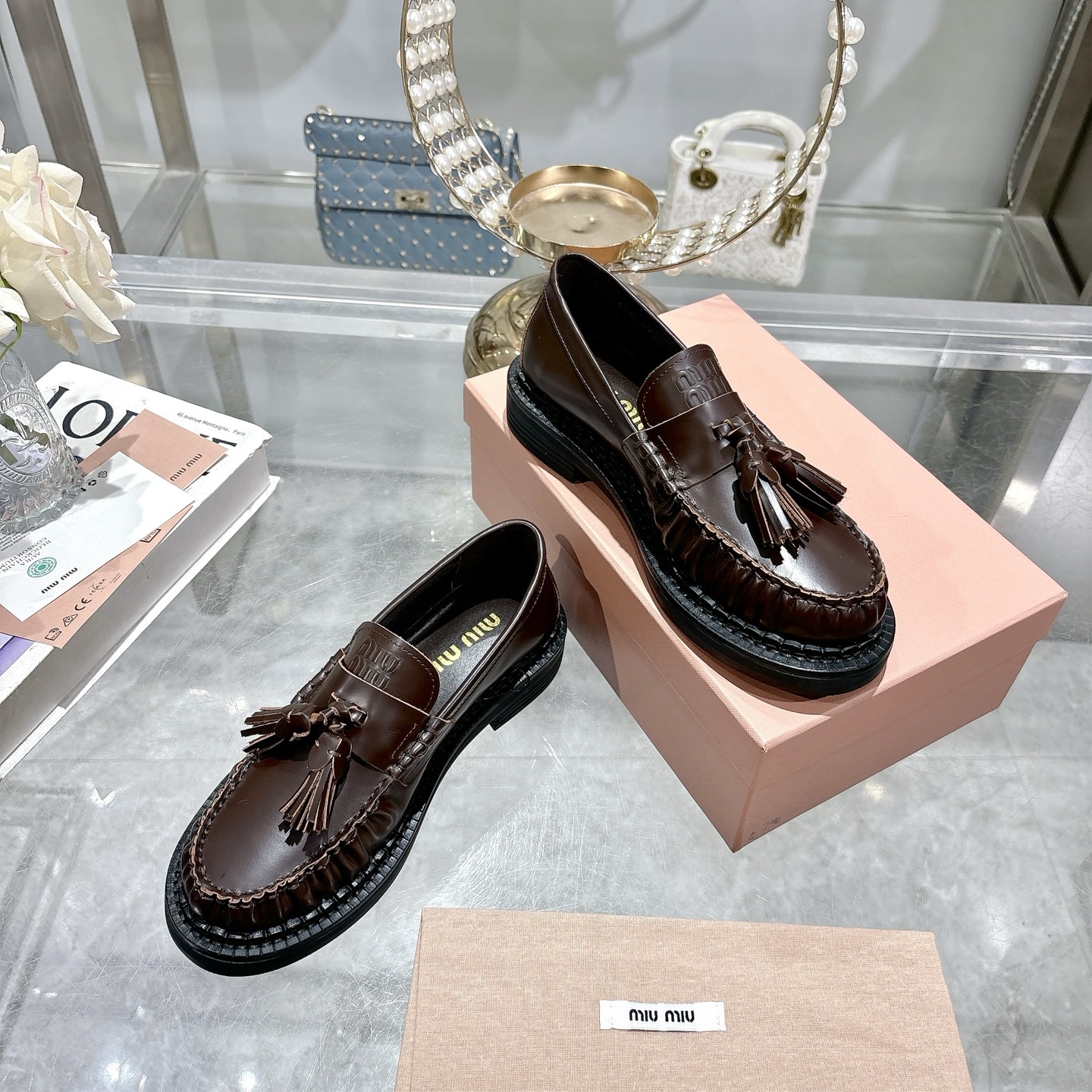 Miu Miu Shoes Leather Shoes Cowhide