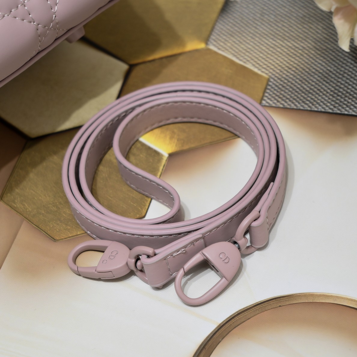 Medium Lady Dior Bag Purple Matte 2022 LM071 24cm