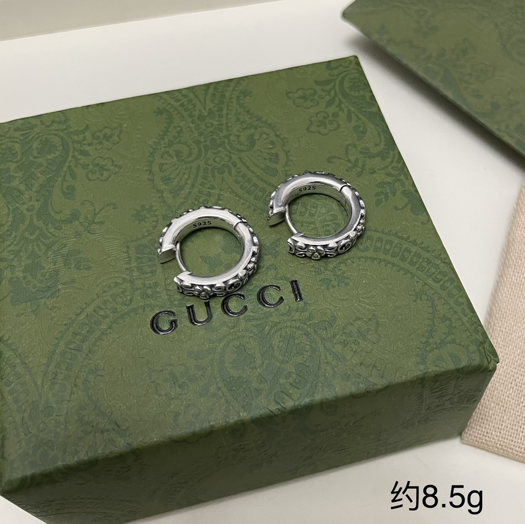 Gucci Jewelry Earring interlocking double G flower earrings