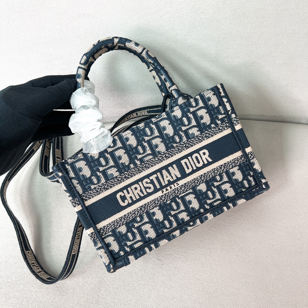 10A + top quality Mini Dior Book Tote with Strap 5573 DLAM041 21.5cm