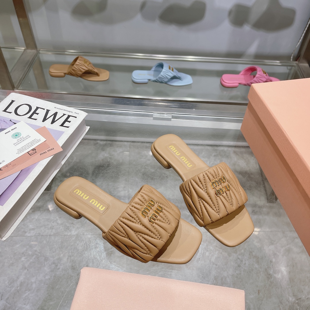 Miu Miu Shoes Sheepskin women's slippers