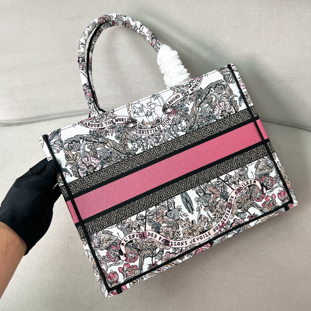 10A + top quality Medium Dior Book Tote 1296 DLAM022 36cm