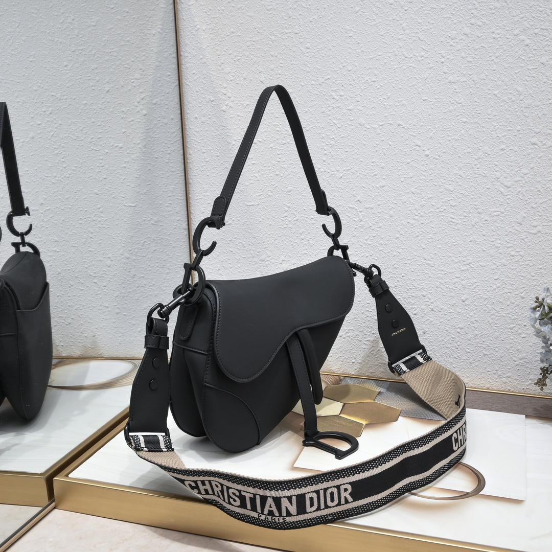 Saddle Bag Black Matte 6680 XB012 25.5cm