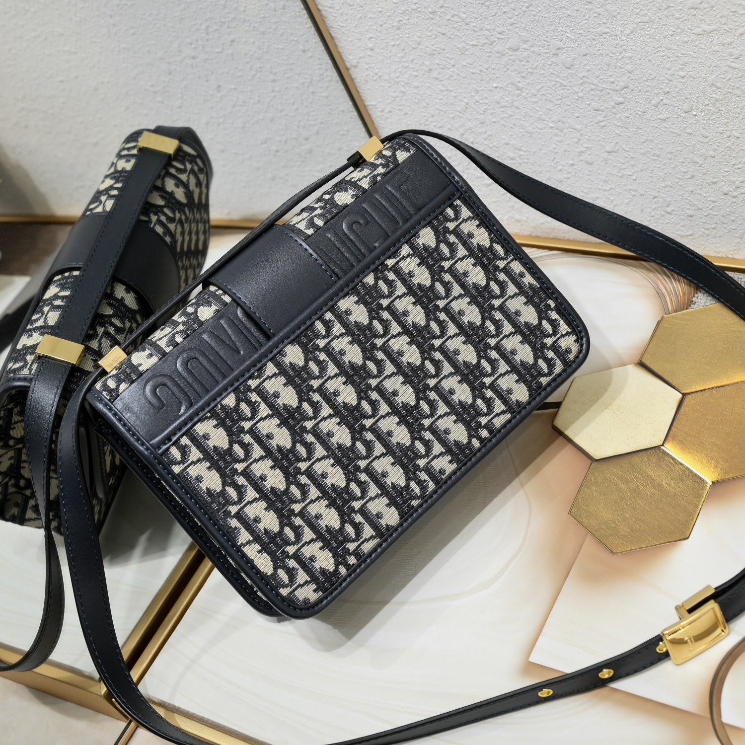 30 Montaigne Bag Blue print CD-1001 XB071 24cm