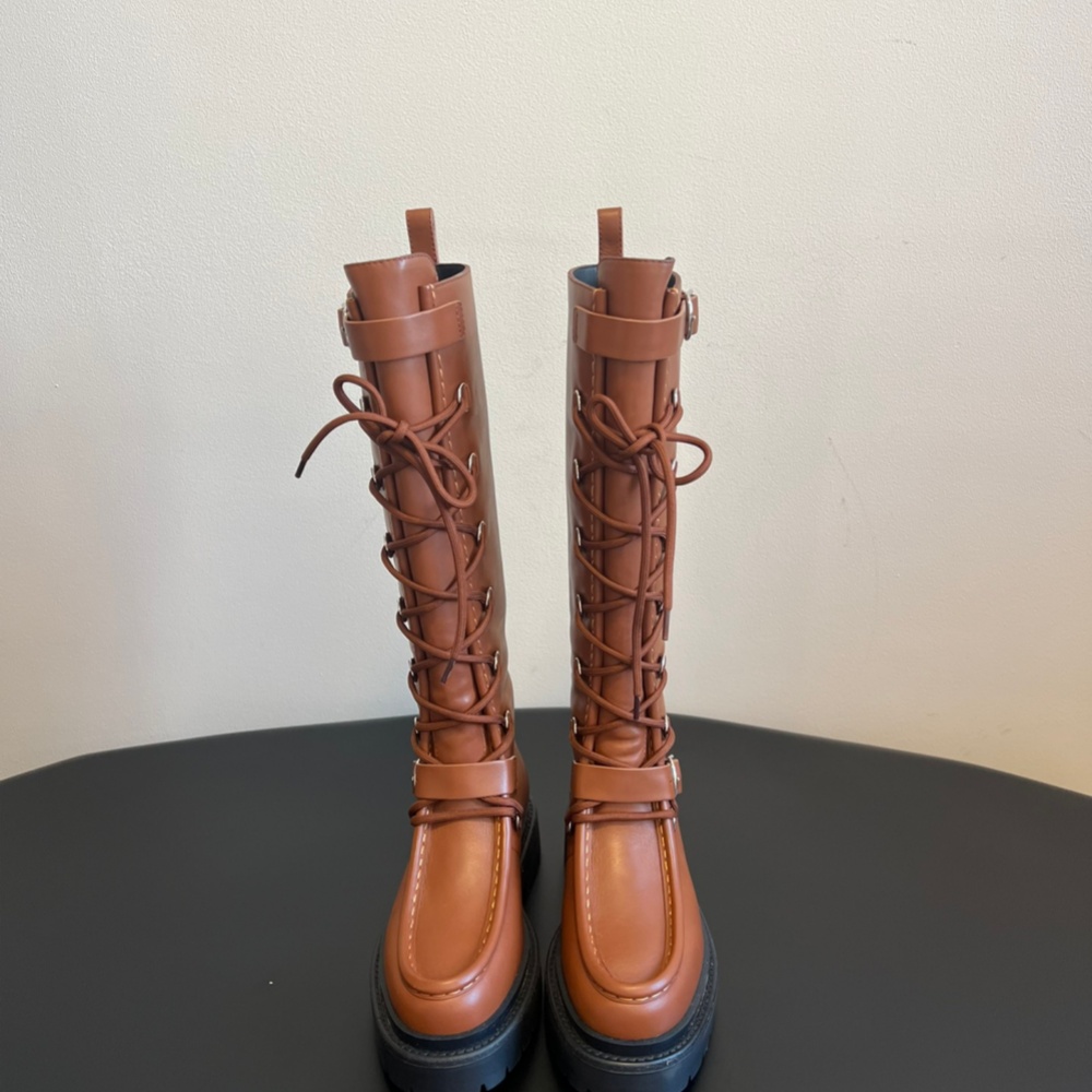 Hermes Shoes Boots Cowhide TPU Leather Shoe