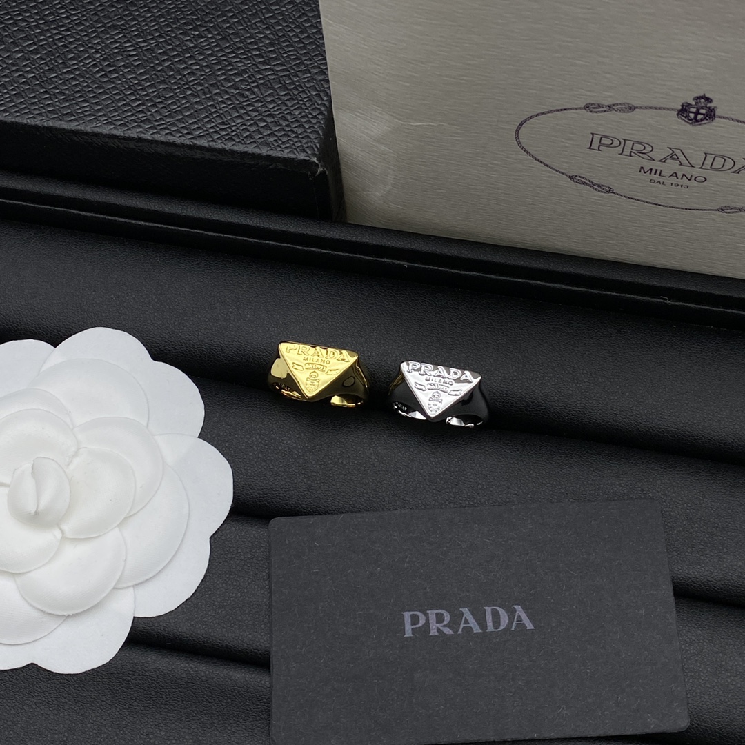 Prada Jewelry Rings Triangle Design