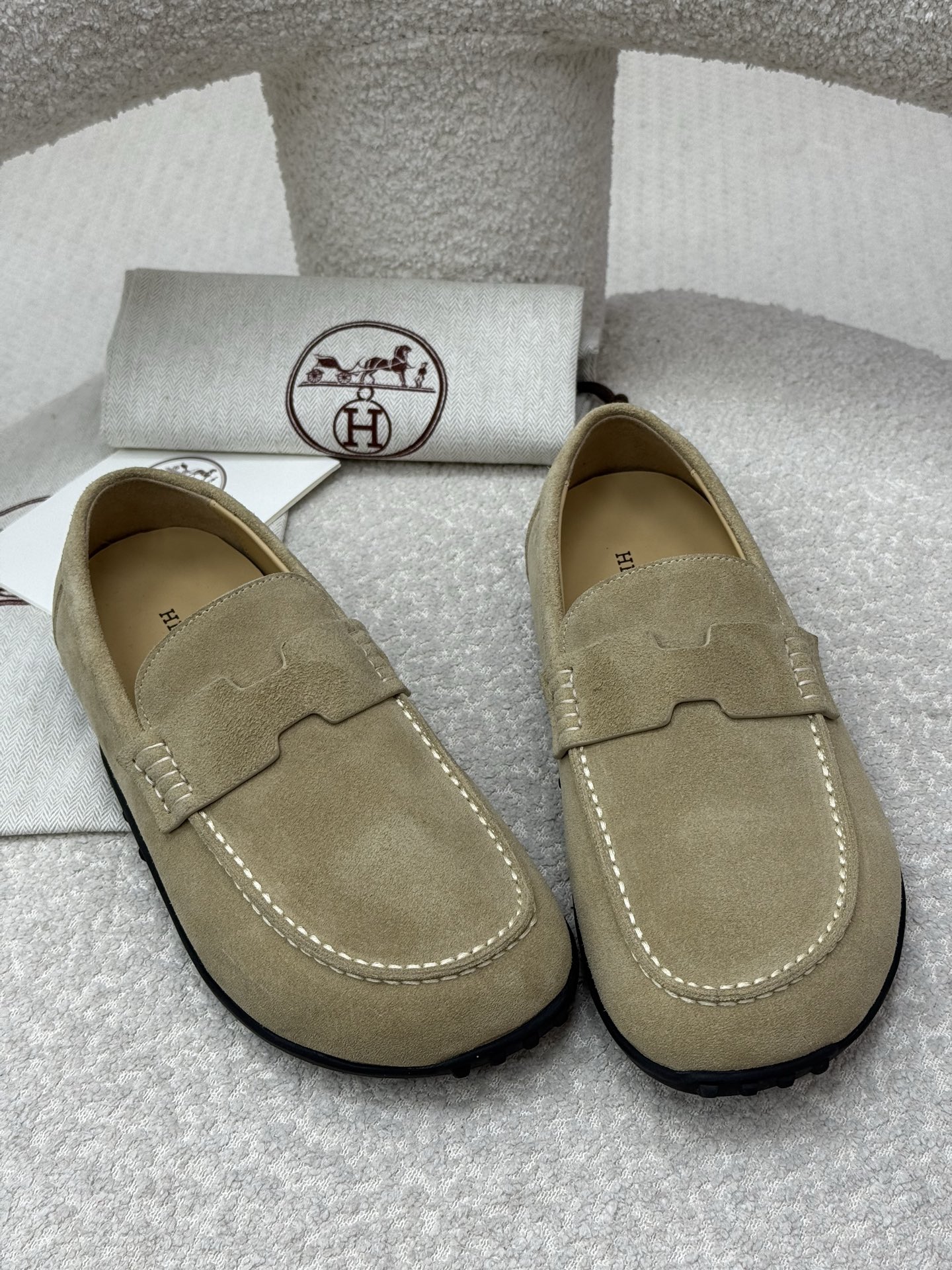 Hermes Shoes Loafers Cowhide