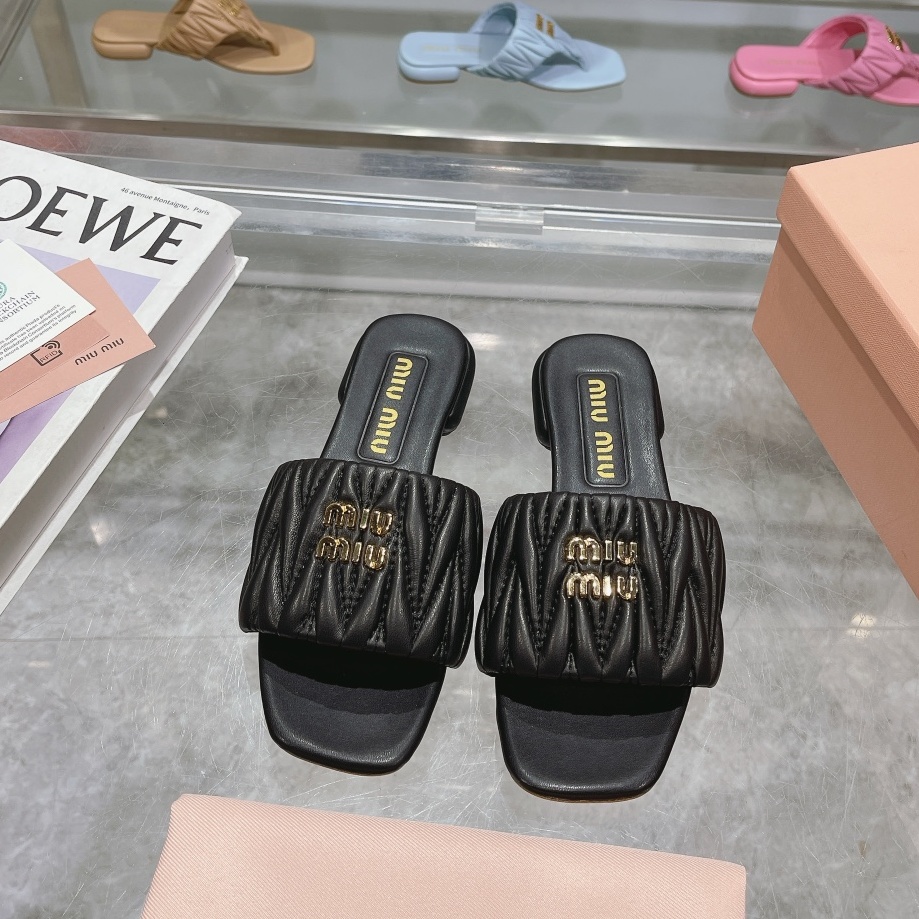 Miu Miu Shoes Sheepskin women's slippers