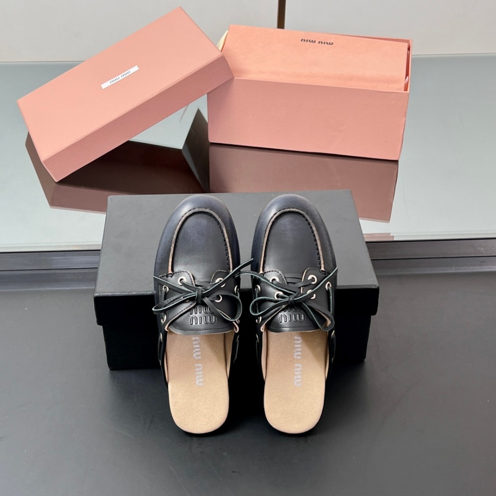 Miu Miu Shoes Leather Shoes Cowhide