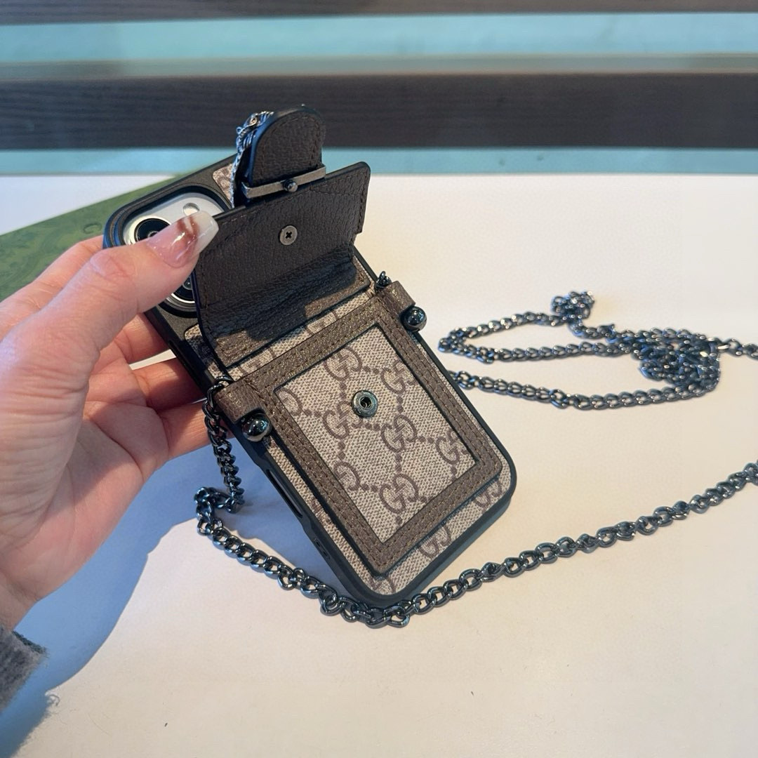 Gucci Phone Case Veined Dionysus Snakehead Card Holder Crossbody Phone Case Accessories