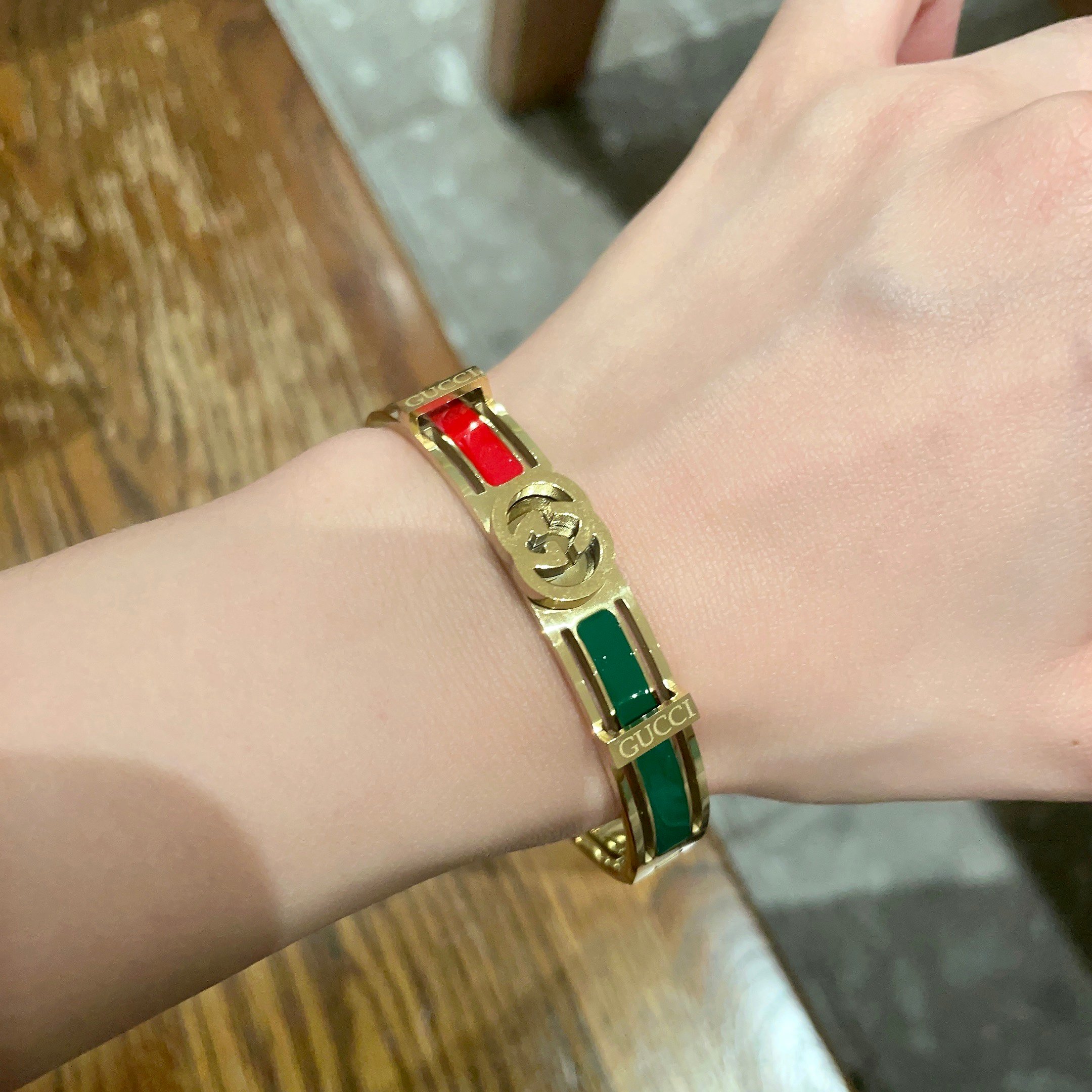 Gucci Jewelry Bangle Double G Bracelet Super Heavy Industry bling bling