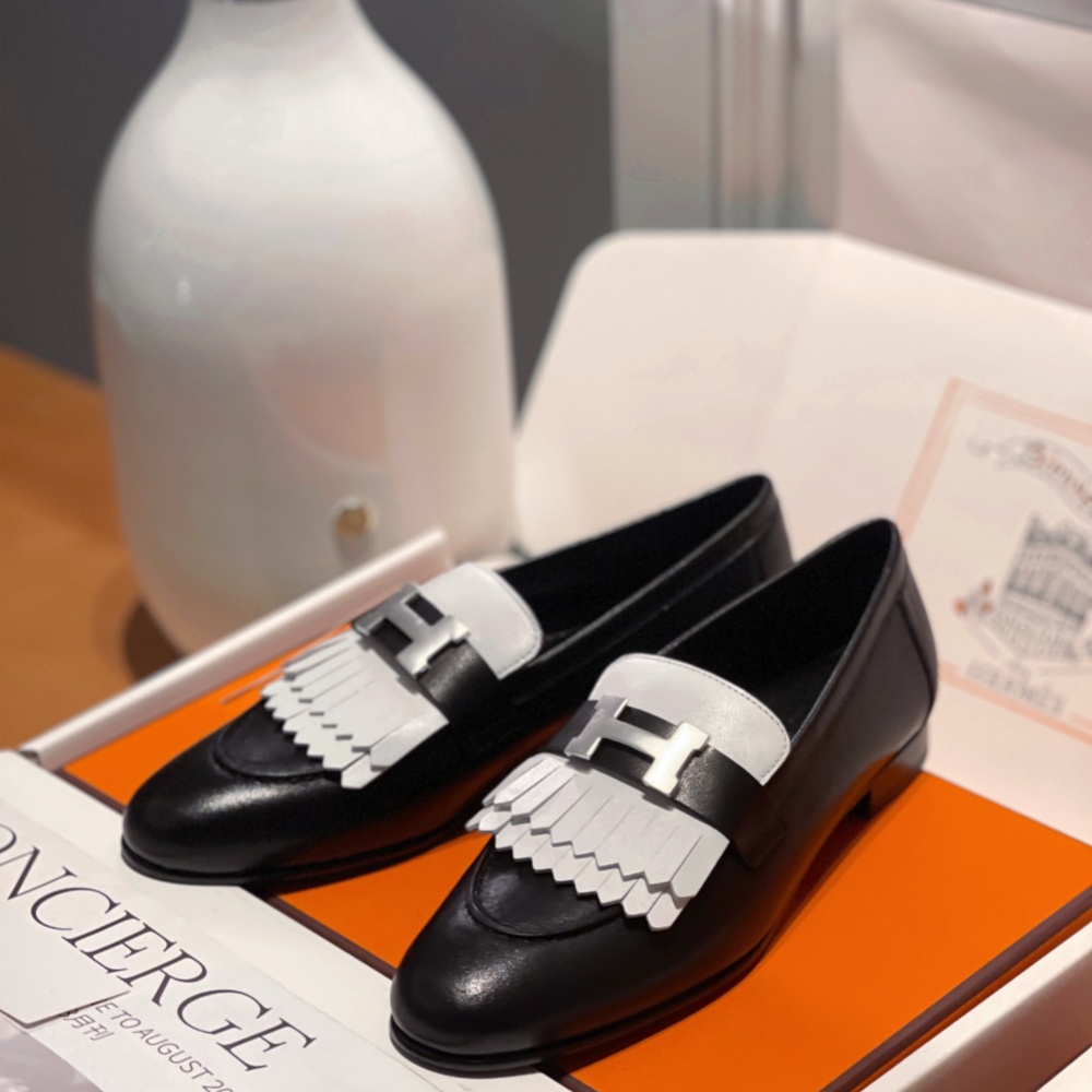 Hermes Shoes Loafers Cowhide