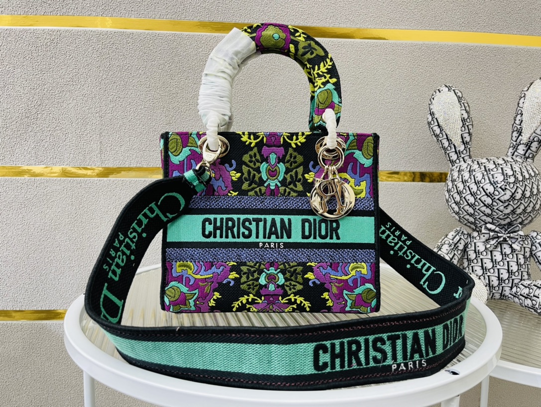 10A + top quality Dior Medium Lady D-Lite Bag 9920 DD003 24cm