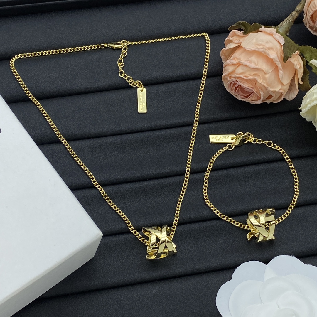 Saint Laurent Jewelry Necklace Letter necklace