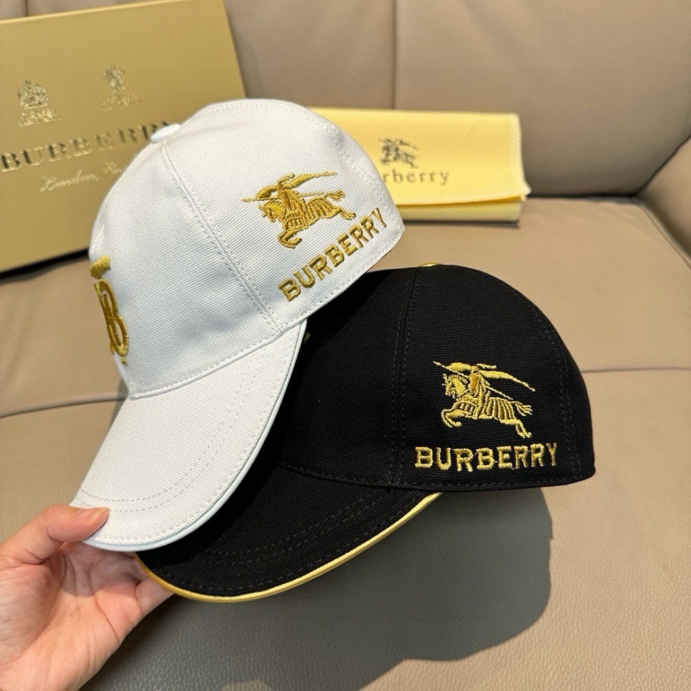 Burberry Hat 3d Warhorse Embroidered Baseball Cap Accessories