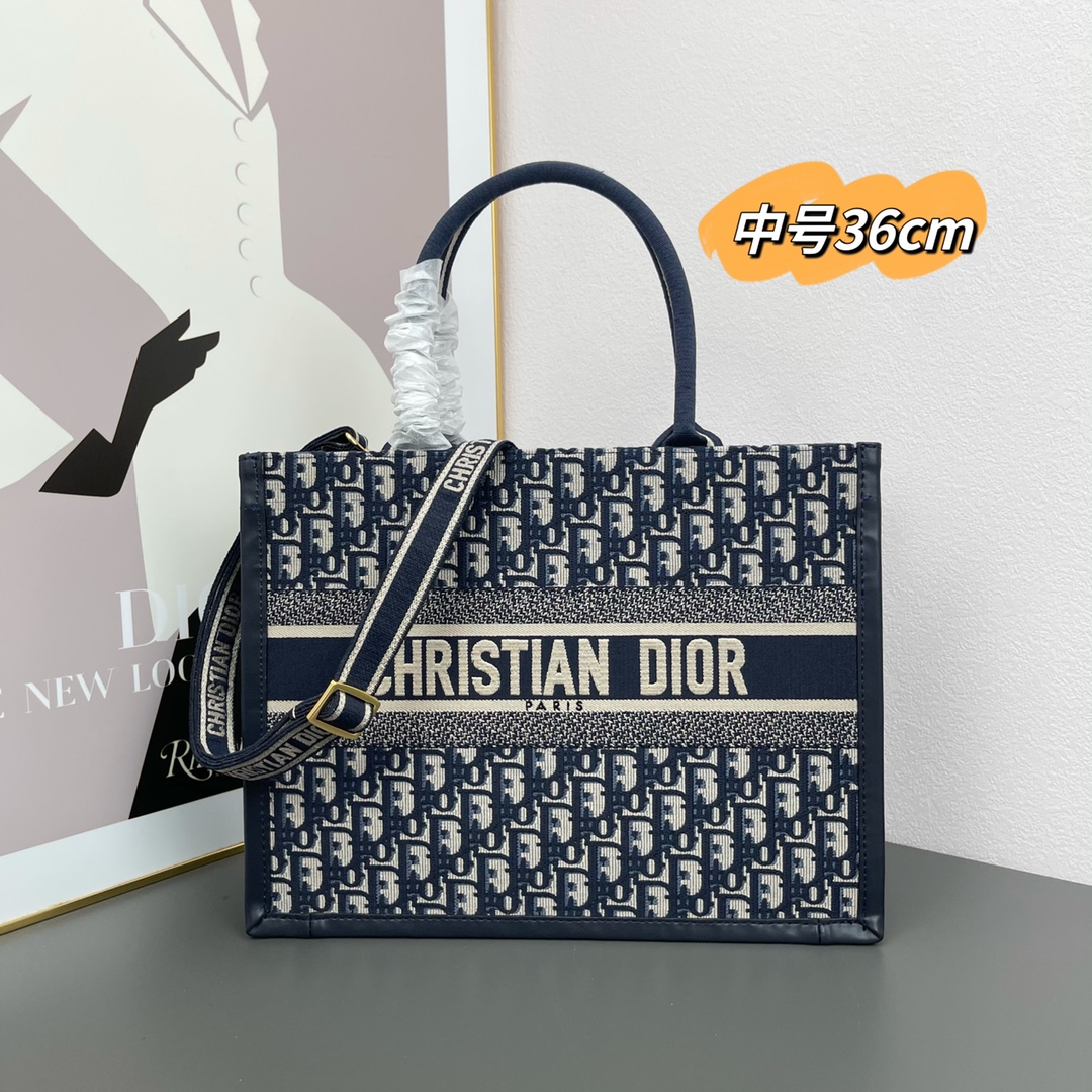 10A + top quality Dior Book Tote With Strap 0175 LM022042062 26-41cm