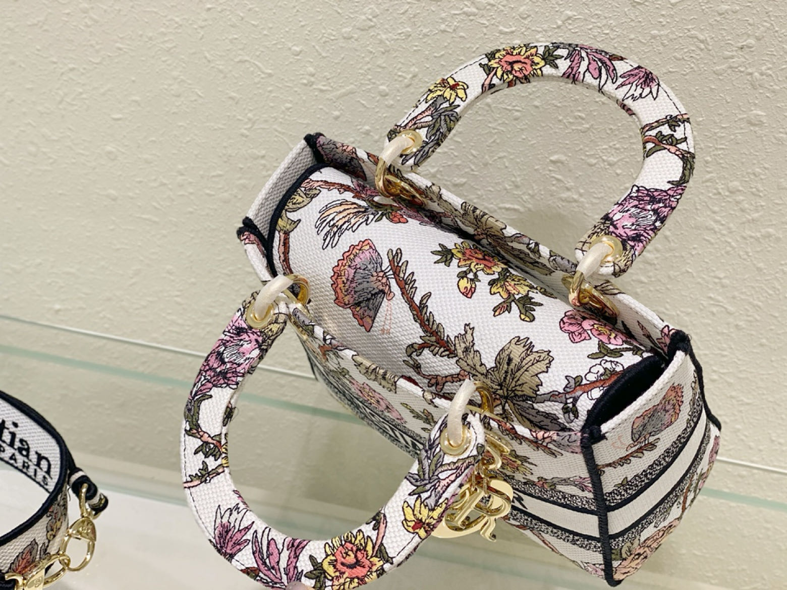 10A + top quality Dior Medium Lady D-Lite Bag M0565 LM003 24cm