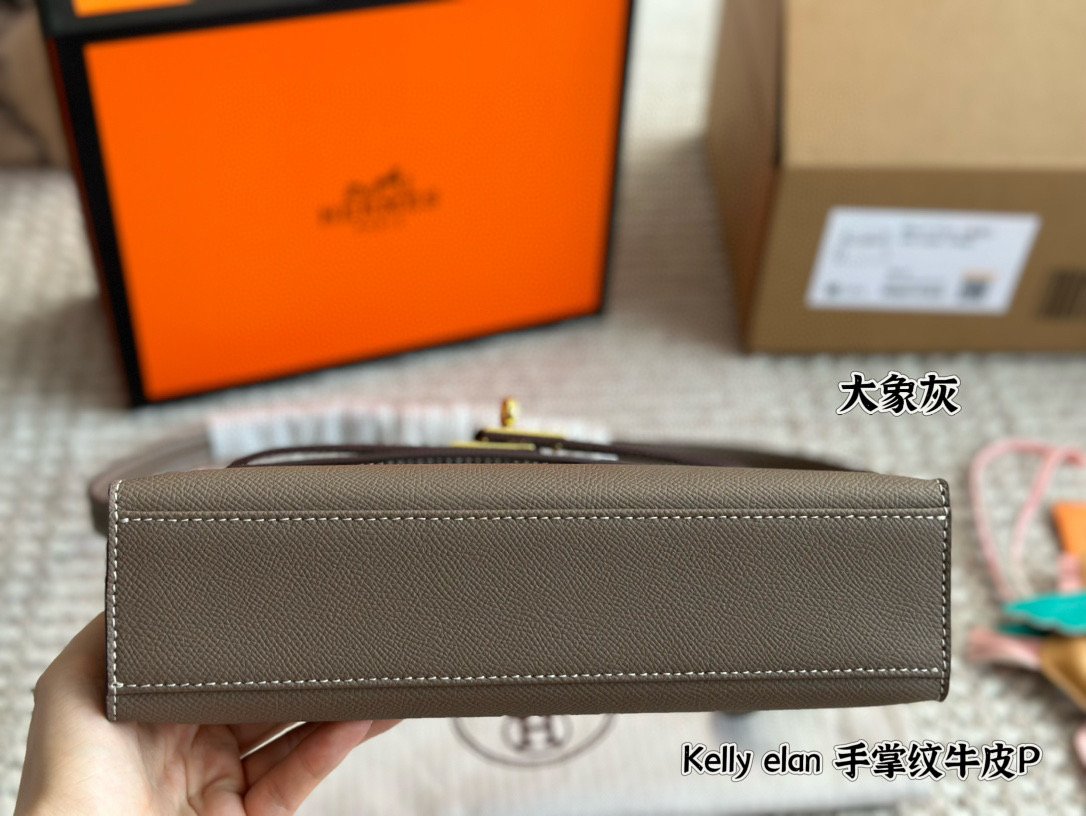 Hermes Kelly Elan Bag 004 DB591 25cm