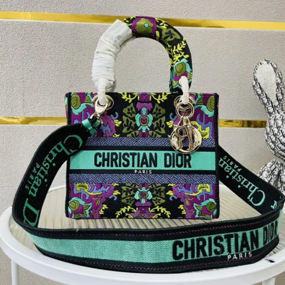 10A + top quality Dior Medium Lady D-Lite Bag 9920 DD003 24cm