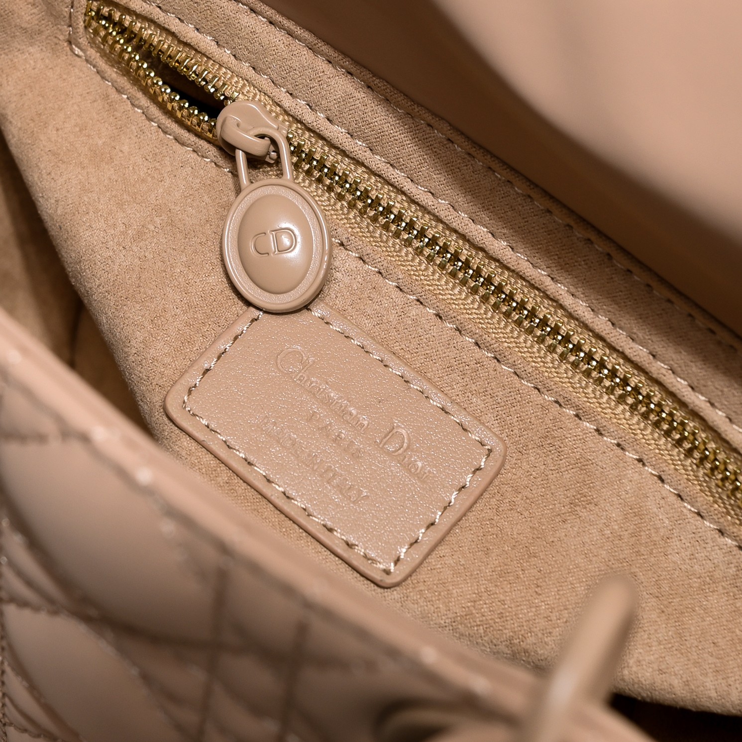 Small Lady Dior My ABCDior Bag Apricot Matte 2022 LM061 20cm