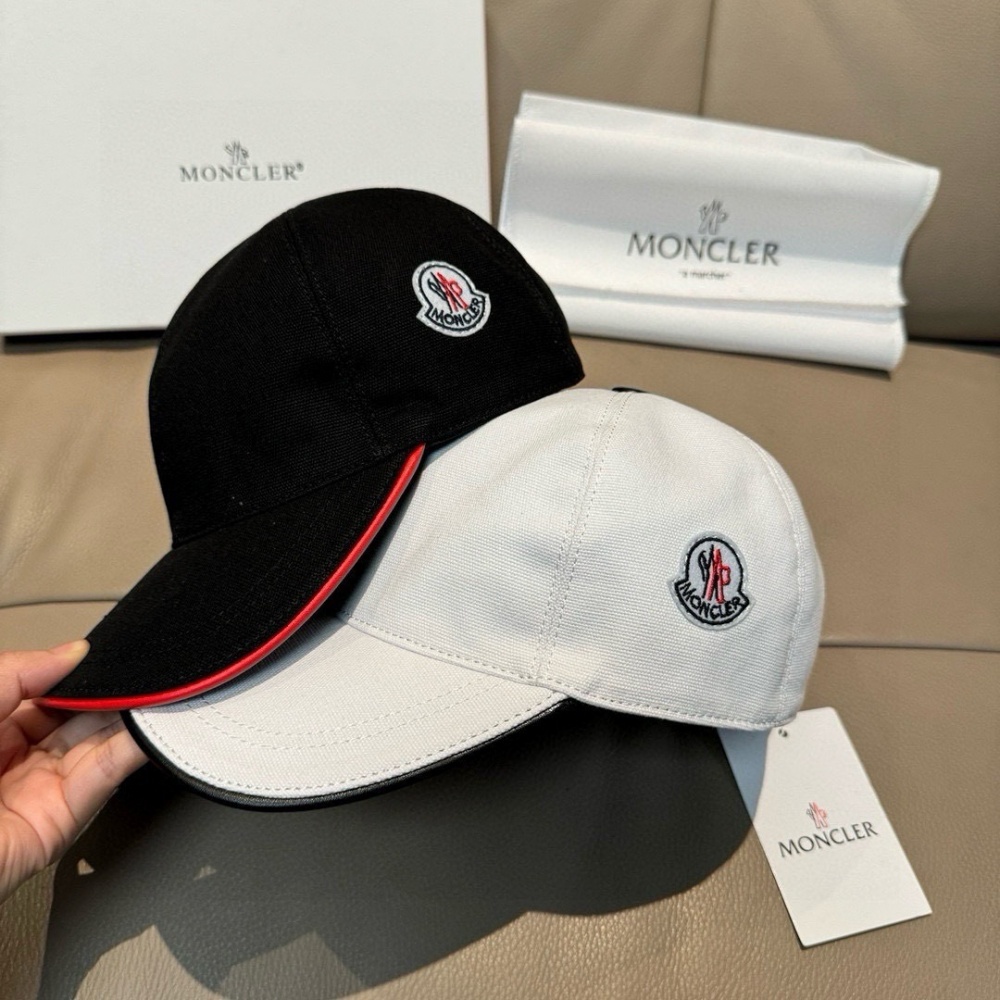 Moncler Hat Baseball Cap With Side Logo 56cm Accessories
