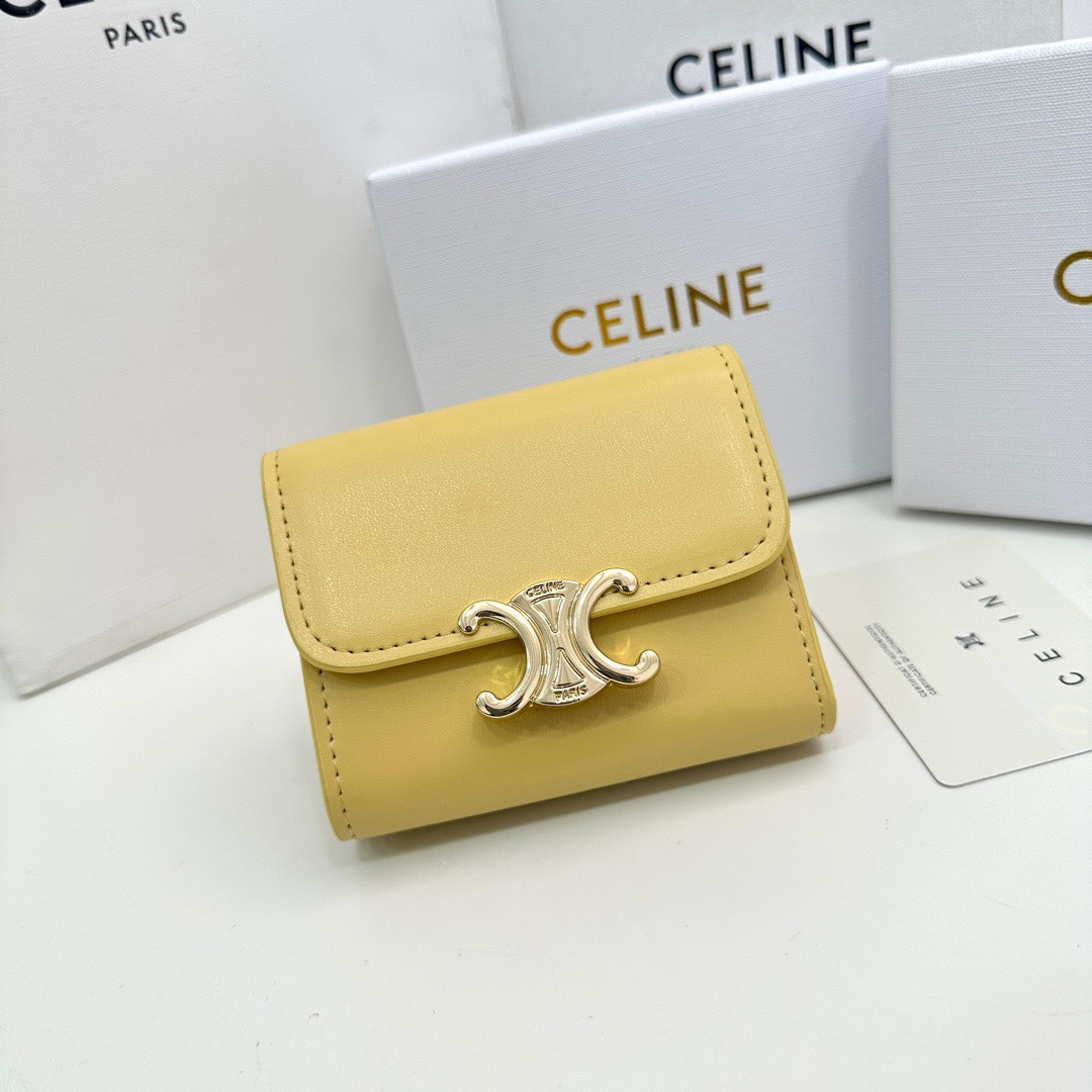 Celine TRIOMPHE Wallet 16332 LM57 11cm