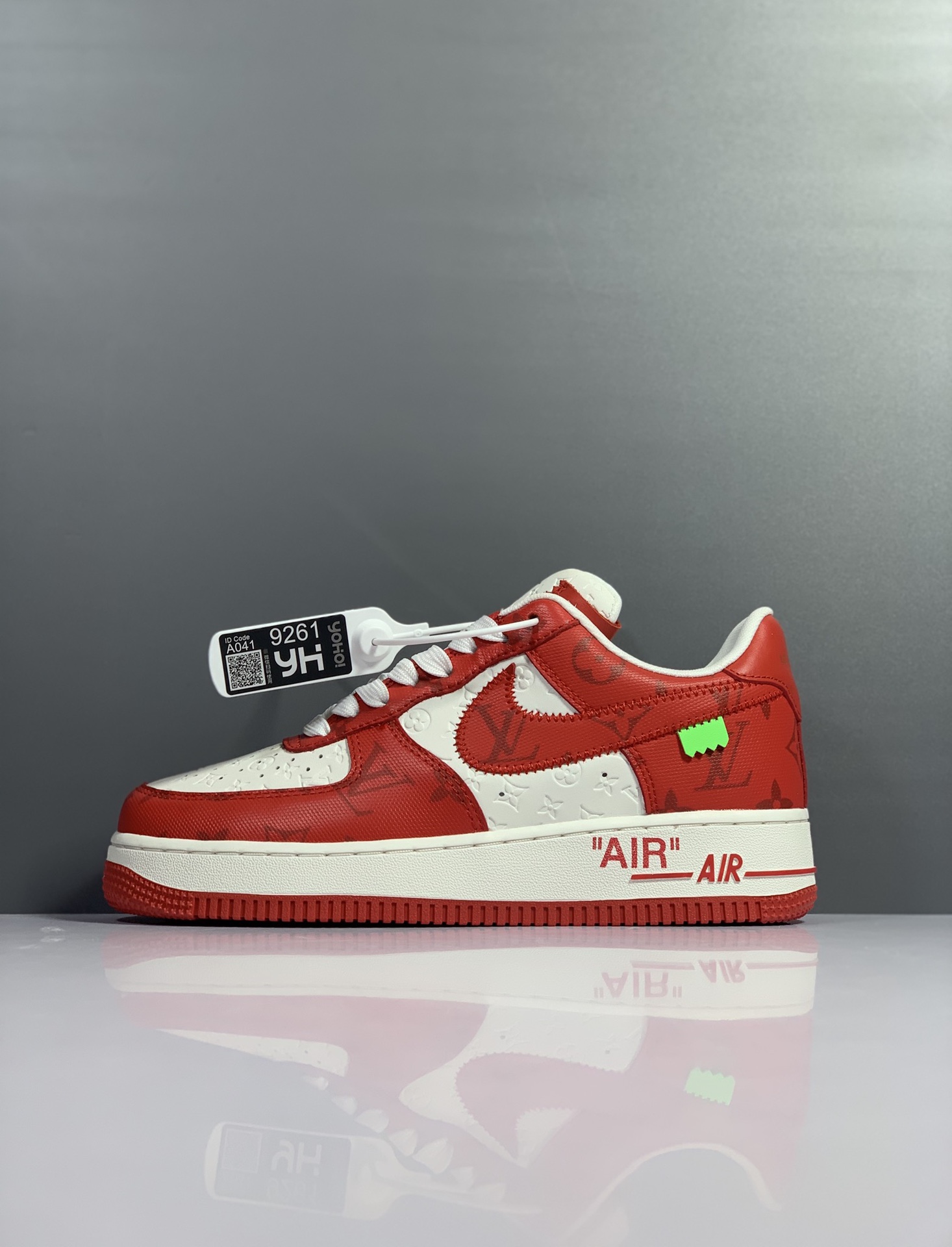 Air Force 1 LV Louis Vuitton Low Red white1A9VA7