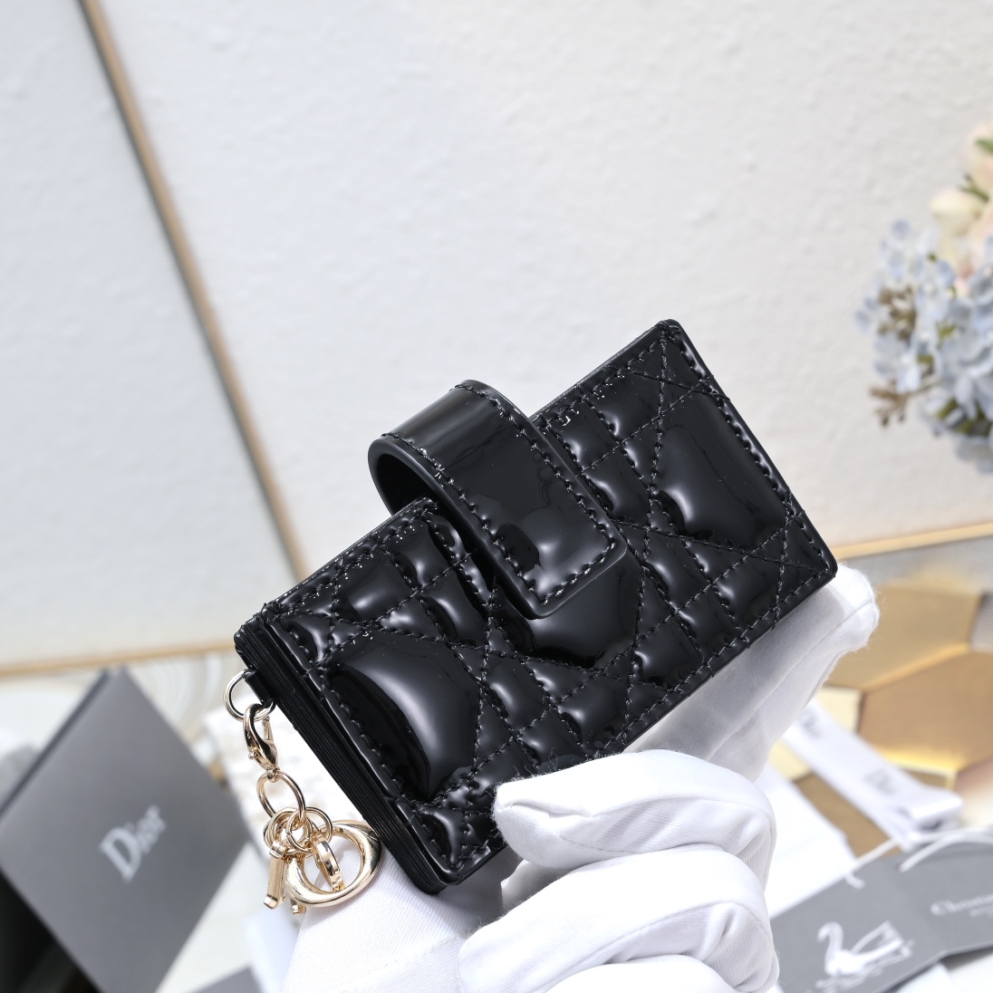 Lady Dior 5-Gusset Card Holder 10A+ top quality S0178 LM091 10.4cm