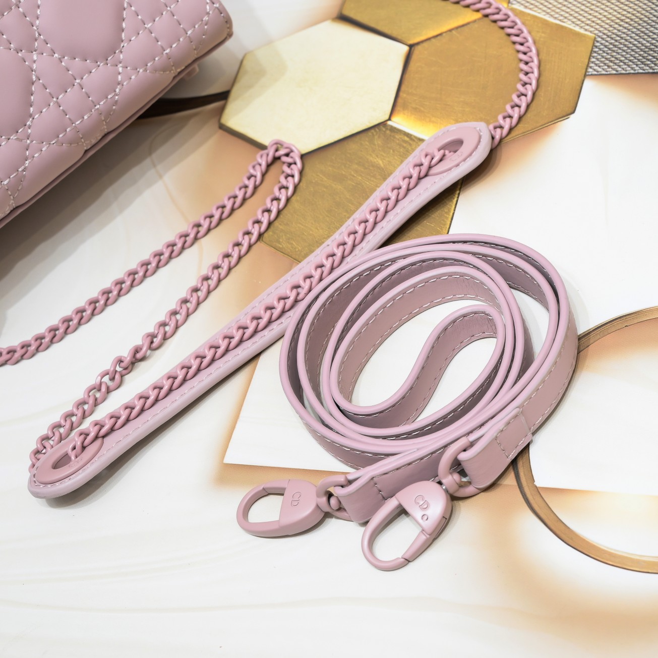 Mini Lady Dior Bag Purple Matte 2022 LM051 17cm