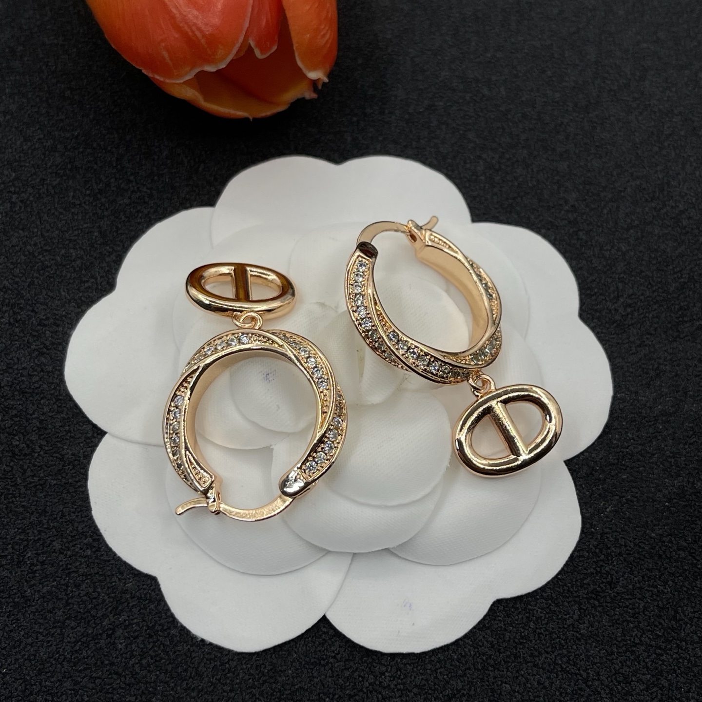 Hermes Earring Jewelry Pig Nose Design