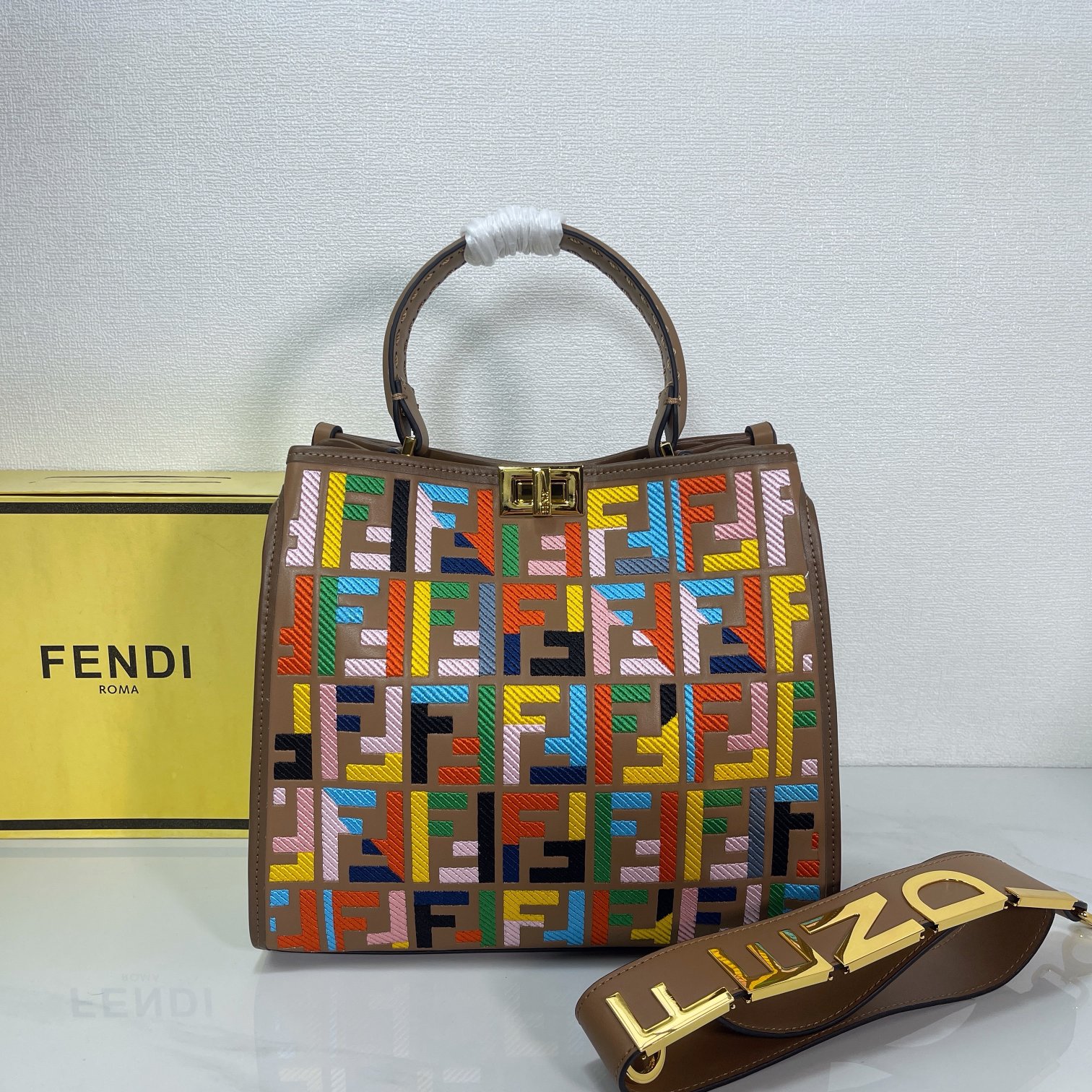 Fendi Bag Perkaboo Tote Top Handle Bag 7729