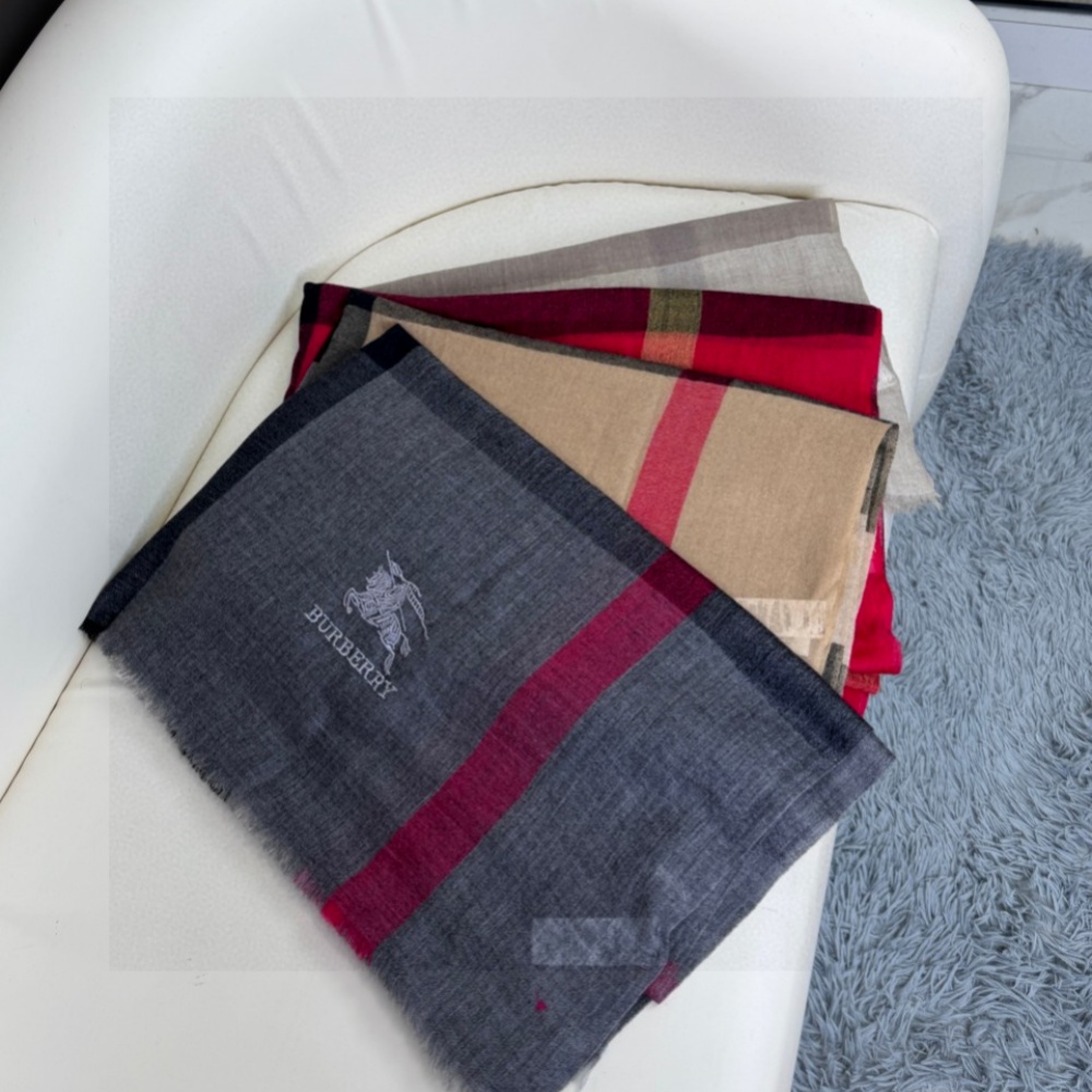 Burberry Scarf Classic Plaid Scarf Cashmere 90*200cm Accessories