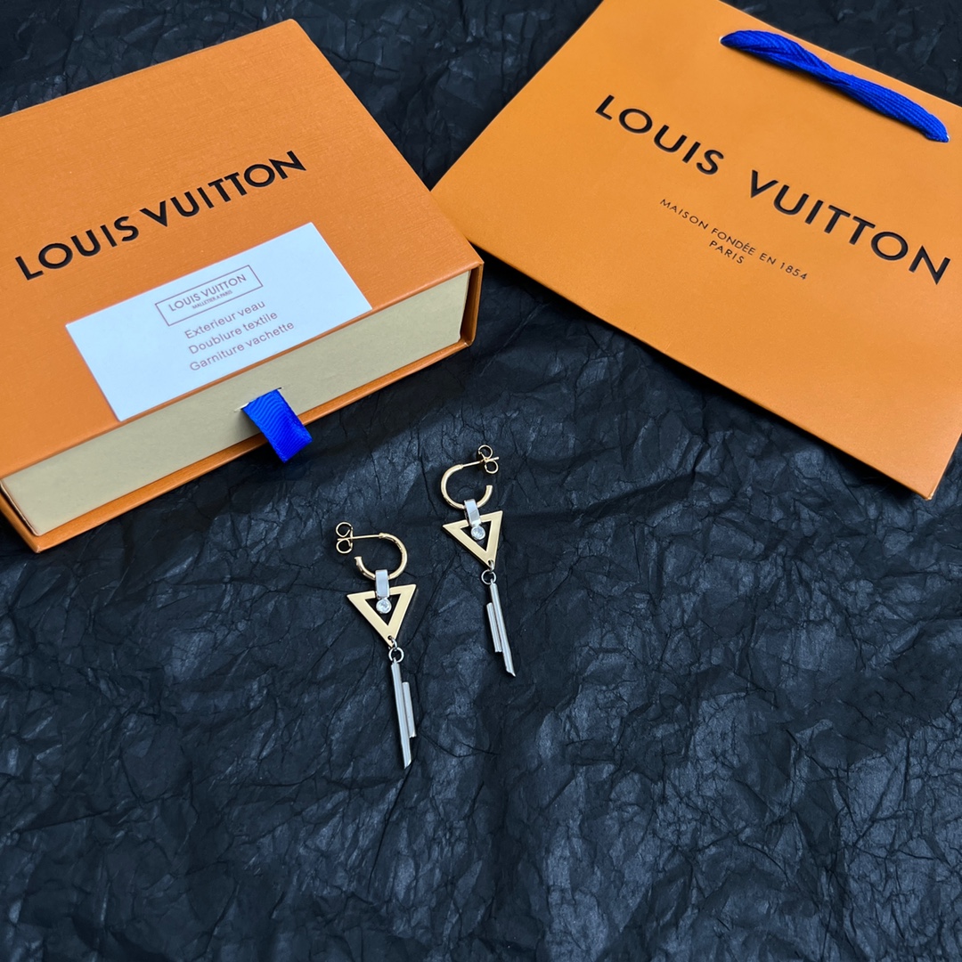 Louis Vuitton Jewelry Earring Hollow tassels
