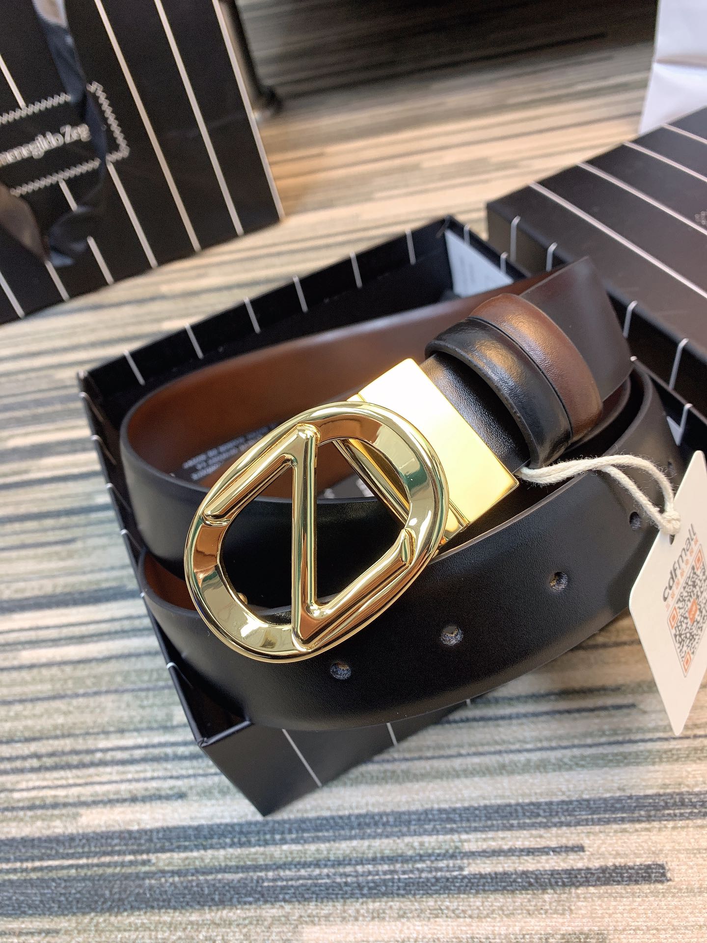 ZEGNA Belt 002 22PJ081 3.5cm