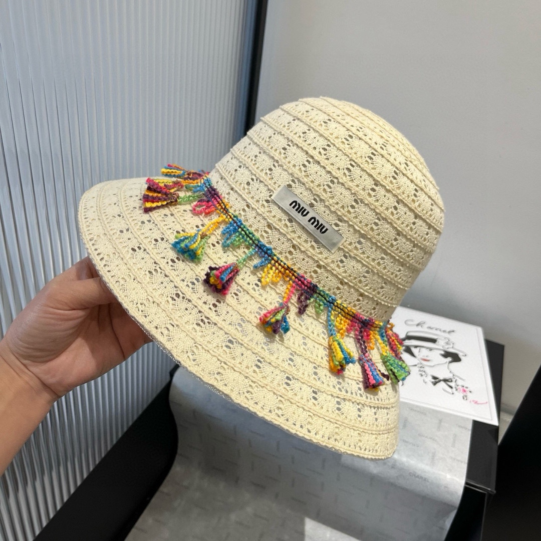 Miu Miu Hat Lace Bucket Hat 57cm Accessories